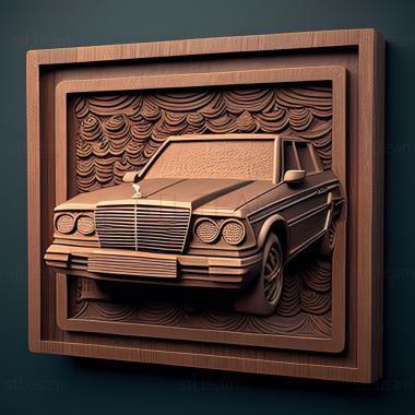 3D модель Mercedes Benz W126 (STL)